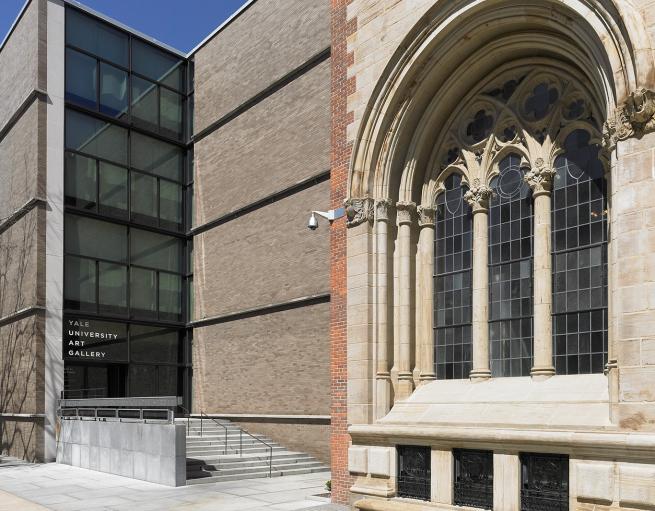 Entrance to the Yale University Art Gallery