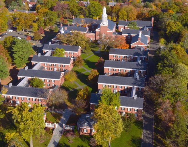 Aerial view of Yale Divinity School