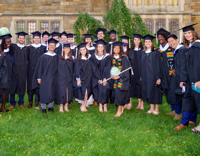 Jackson graduate students at 2022 commencement