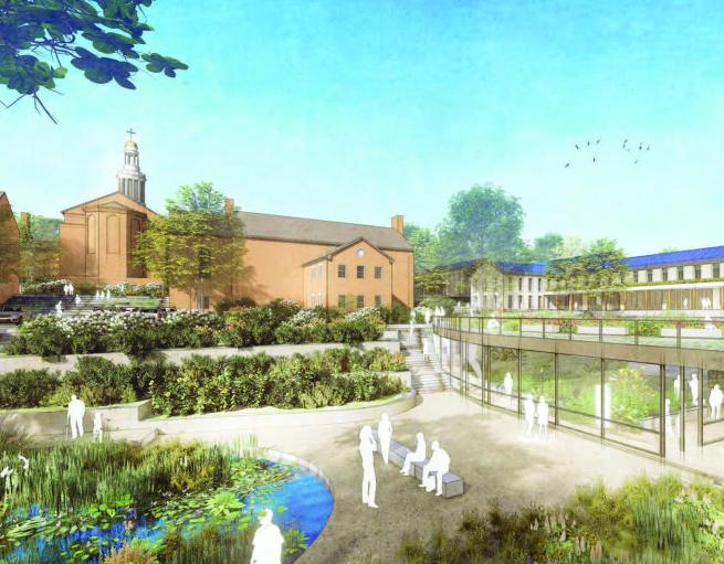 A rendering of the Yale Divinity School’s Living Village