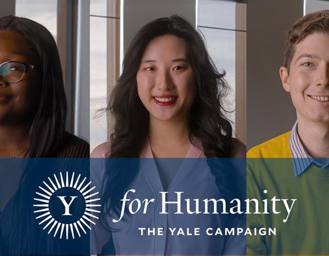 Yale Students Modupe Karimi SM ’26, Sabrina Guo ES ’27, and Serhii Malevych BK ’28