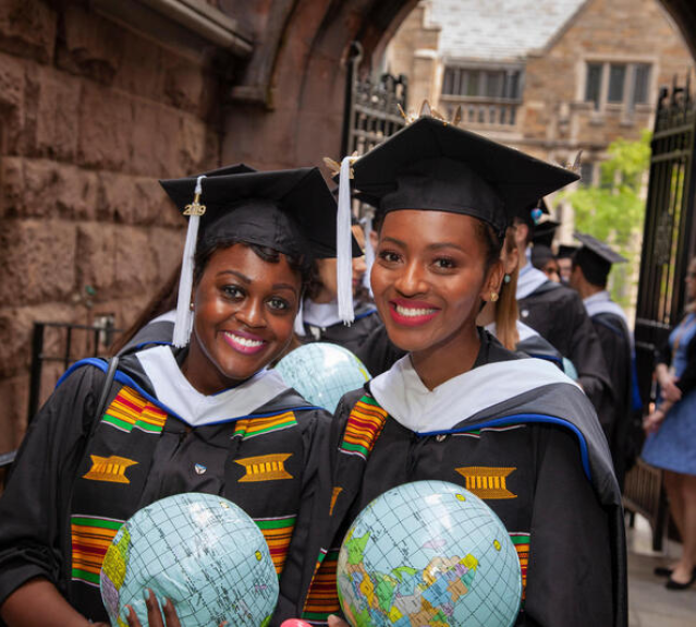 students graduating