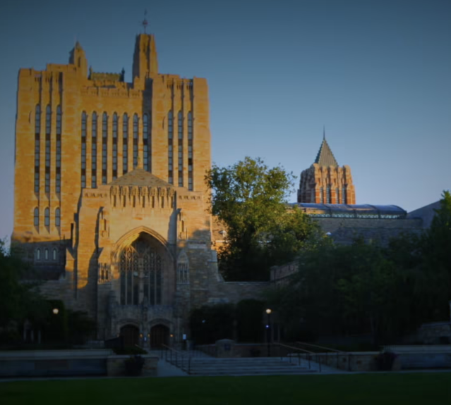 Exterior view of Sterling Memorial Library