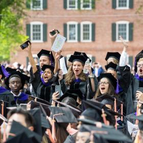 Graduates celebrating