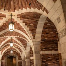 Architectural detail on the Yale University campus