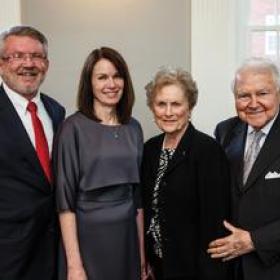 Gregory E. Sterling, Henry L. Slack Dean of Yale Divinity School; Adrian Sterling; Carol Bauer; George Bauer.