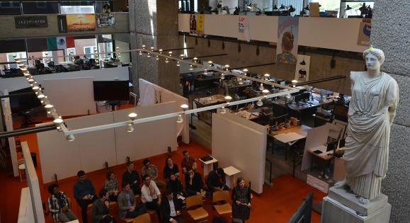 a class in session at the School of Architecture