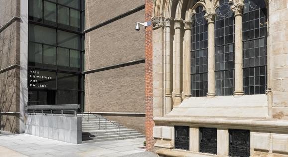 Entrance to the Yale University Art Gallery