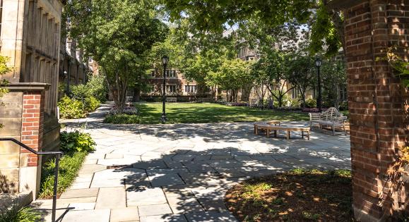 Jonathan Edwards College courtyard