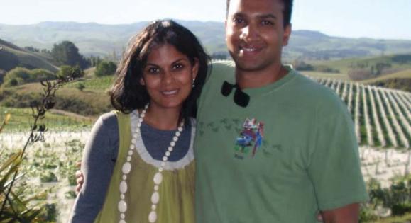 Narayan Paruchuri ’95 and his wife, Alpa