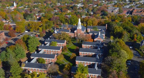Aerial view of Yale Divinity School