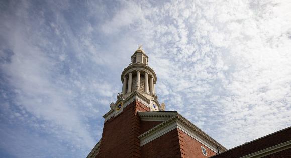 The steeple of Yale's Marquand Chapel