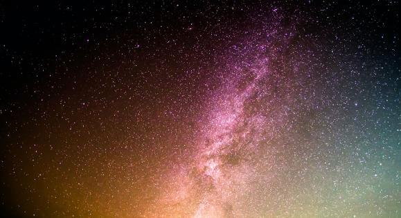 The vast night sky
