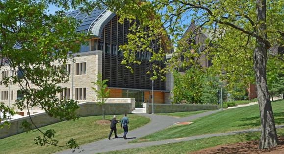 View of Kroon Hall on Science Hill