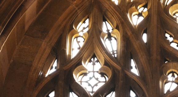 Architectural detail on the Yale University campus