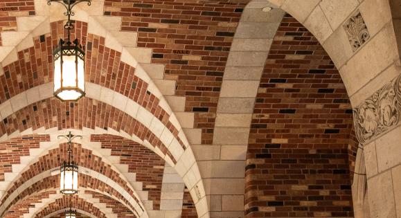 Architectural detail on the Yale University campus