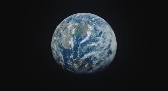 Planet Earth view from outer space