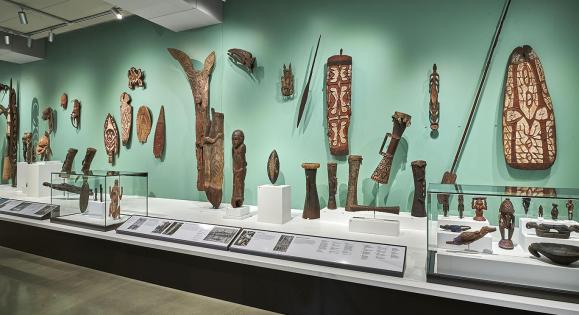 Hall of the Pacific at the Peabody Museum