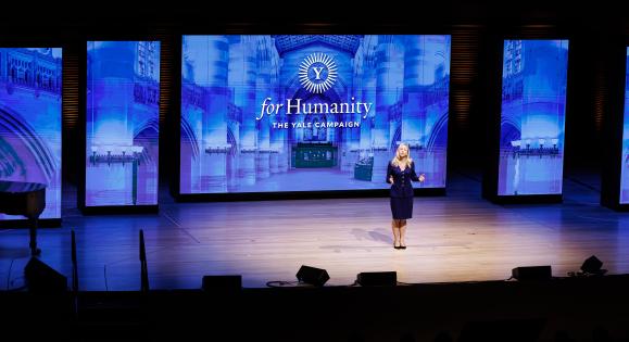 President Maurie McInnis at David Geffen Hall at Lincoln Center