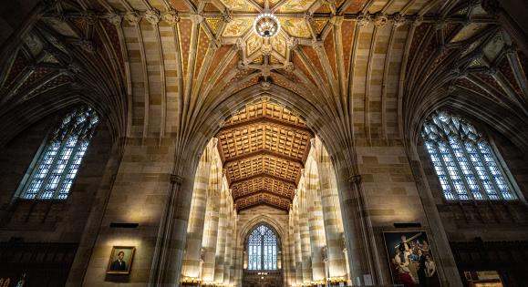 Architectural detail on the Yale University campus