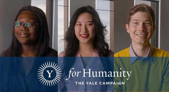Yale Students Modupe Karimi SM ’26, Sabrina Guo ES ’27, and Serhii Malevych BK ’28