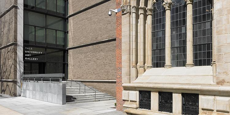 Entrance to the Yale University Art Gallery