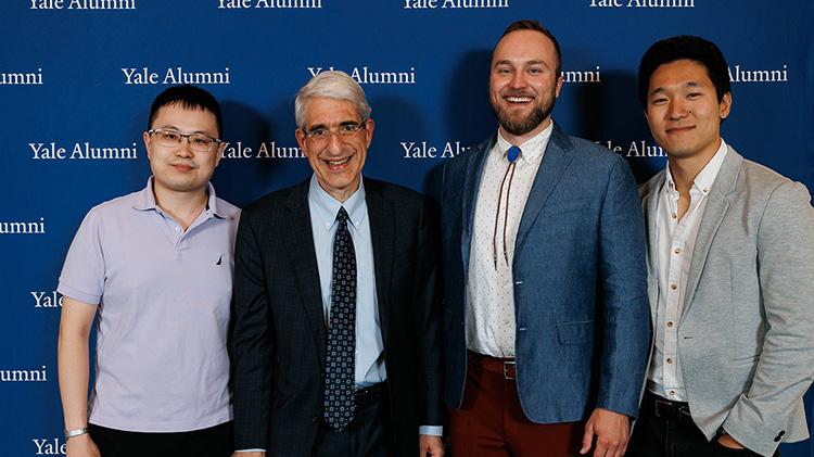 2015 Reunion Co-Chairs with President Peter Salovey