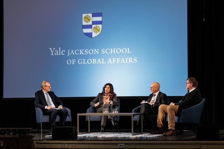 Panel discussion at the Yale Jackson School for Global Affairs Dedication
