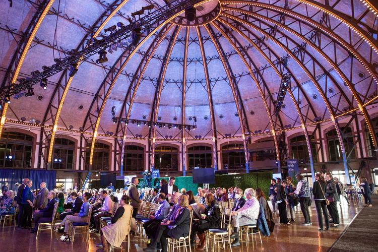 For Humanity Illuminated guests seated in the Aon Grand Ballroom at Chicago’s Navy Pier