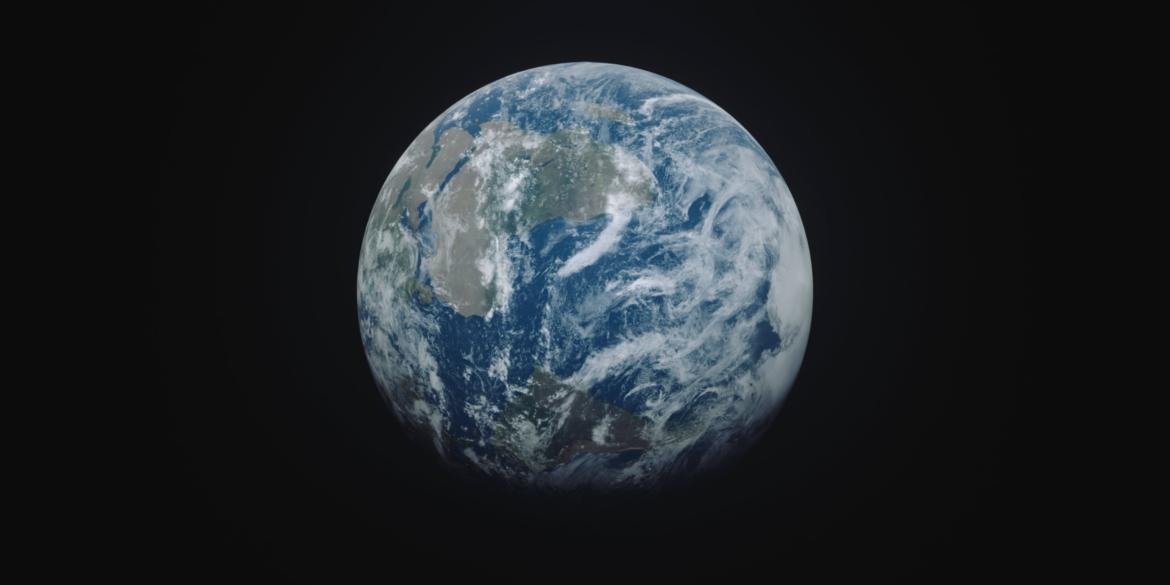 Planet Earth view from outer space